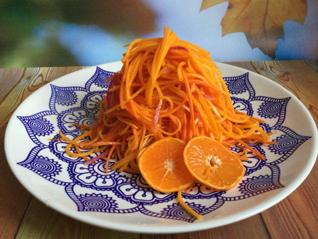 Салат с моркови и тыквы
